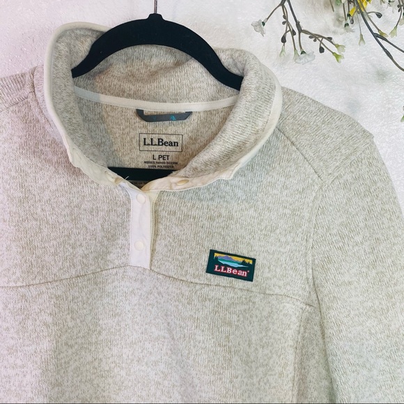 L.L. Bean | Women’s Fleece Pullover- Petites Large - Picture 3 of 6
